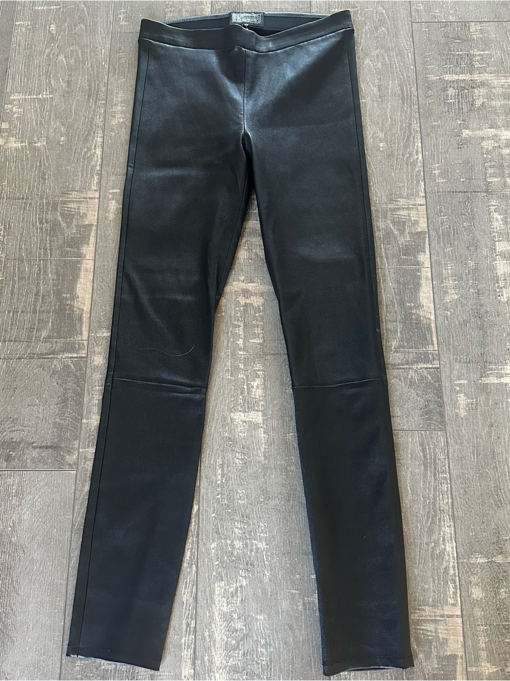 CURRENT ELLIOTT Women’s Black Leather Pull On Pants Sz 28/6